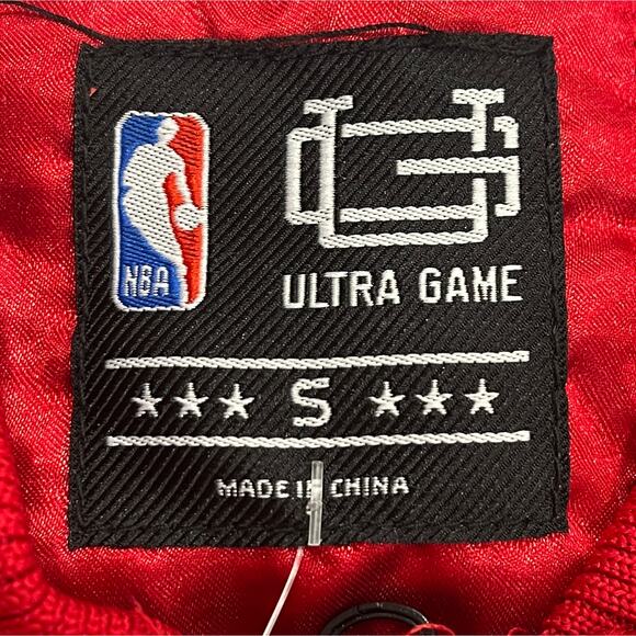 M2-64 ULTRA GAME NWT Miami Heat Varsity Jacket Windbreaker Red Small - Picture 9 of 13